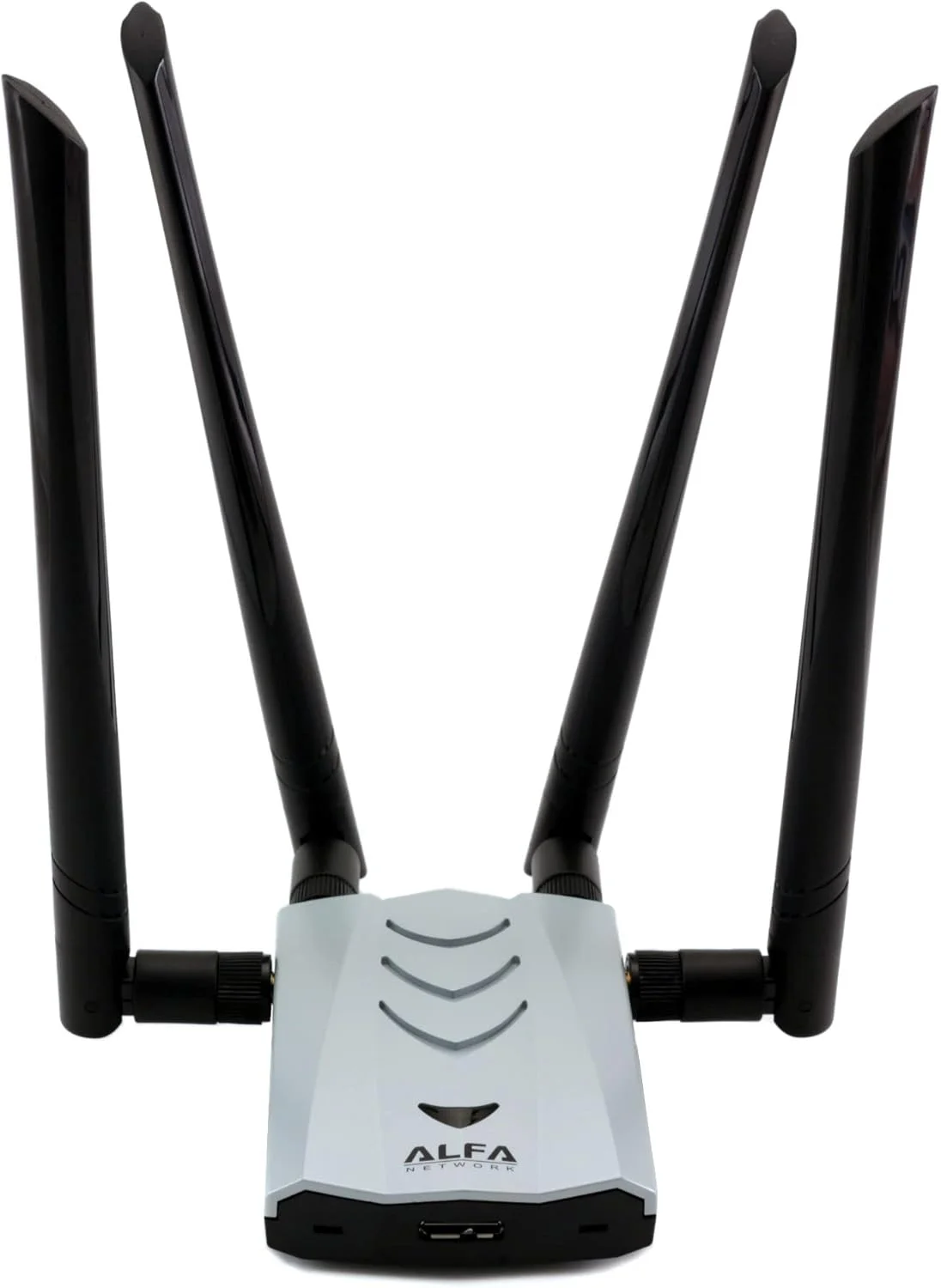 آداپتور وای فای ALFA Network AC1900 - 1900 مگابیت بر ثانیه 802.11ac دو بانده USB 3.0 با برد بلند به همراه 4 آنتن خارجی دو بانده 5dBi آداپتور وای فای ALFA Network AC1900 - 1900 مگابیت بر ثانیه 802.11ac دو بانده USB 3.0 با برد بلند به همراه 4 آنتن خارجی دو بانده 5dBi