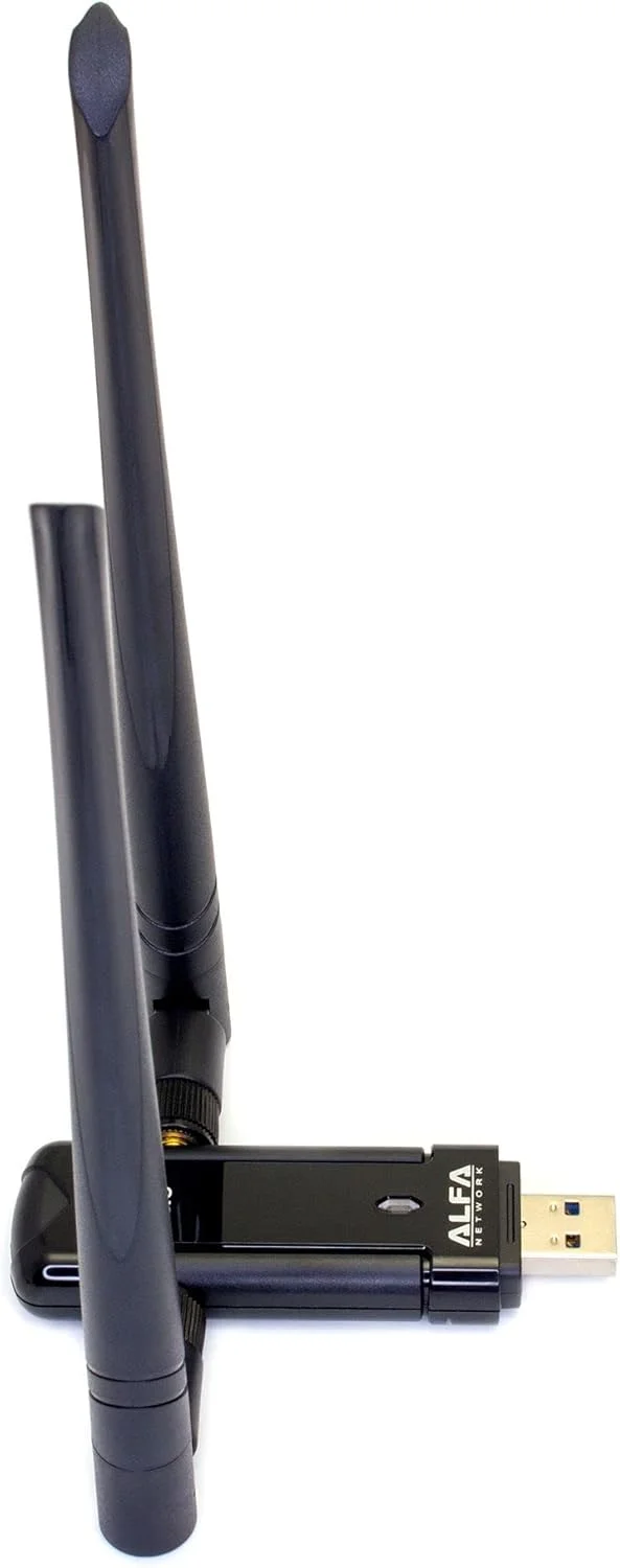 آداپتور وای فای USB 3.0 دو بانده AC1200 برد بلند ALFA Network با 2 آنتن خارجی 5dBi - 2.4GHz 300Mbps / 5Ghz 867Mbps - 802.11ac & A, B, G, N آداپتور وای فای USB 3.0 دو بانده AC1200 برد بلند ALFA Network با 2 آنتن خارجی 5dBi - 2.4GHz 300Mbps / 5Ghz 867Mbps - 802.11ac & A, B, G, N