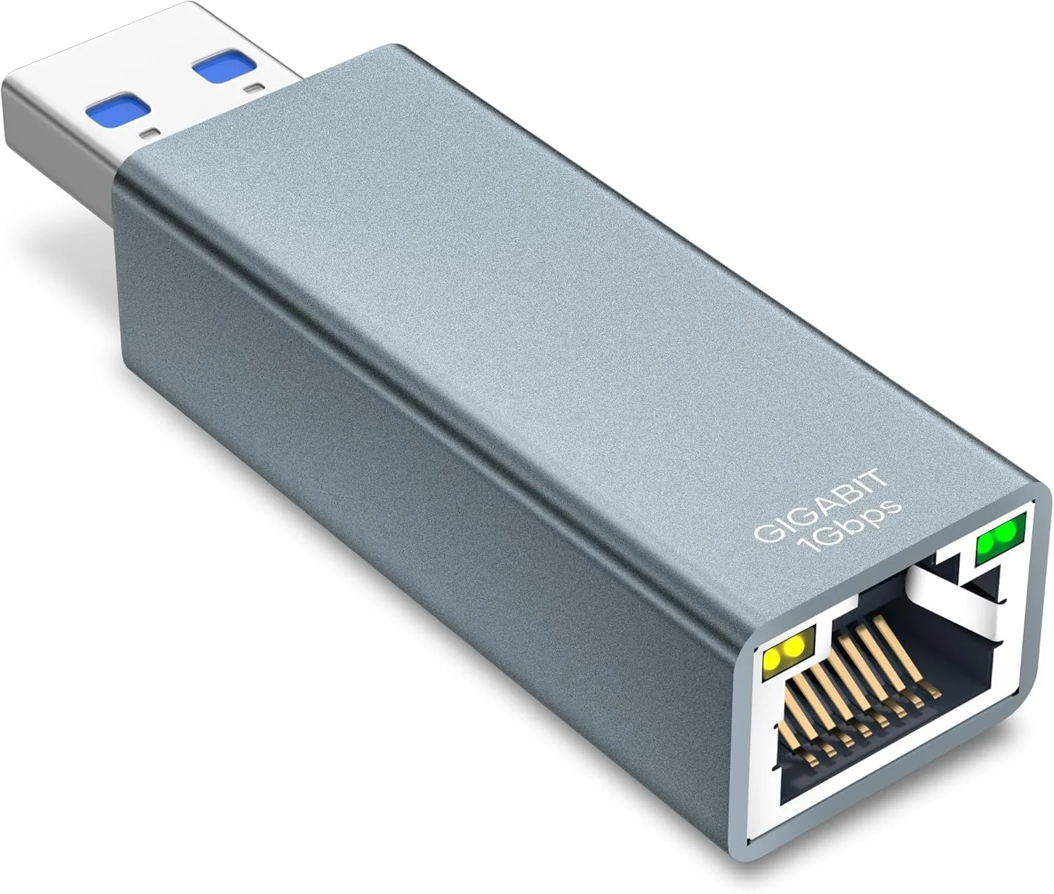 آداپتور USB به اترنت Azonee، آداپتور اینترنت RJ45، آداپتور شبکه LAN سیمی گیگابیتی USB 3.0 به 10/100/1000، سازگار با مک بوک/سرفیس/لپ تاپ های دارای ویندوز 11/10/8.1/8/Xp/MacOS/Linux