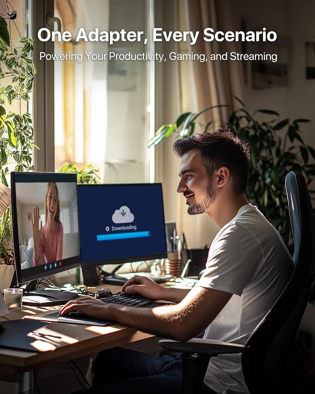 دانگل وای فای USB BrosTrend BE6500 Wi-Fi 7، آداپتور وای فای USB دوربرد برای کامپیوتر رومیزی و لپ تاپ، سه بانده 6 گیگاهرتز 2882 مگابیت بر ثانیه + 5 گیگاهرتز 2882 مگابیت بر ثانیه + 2.4G 688 مگابیت بر ثانیه، دانگل بی سیم USB3.0 برای ویندوز 11/10 WPA3 4K-QAM