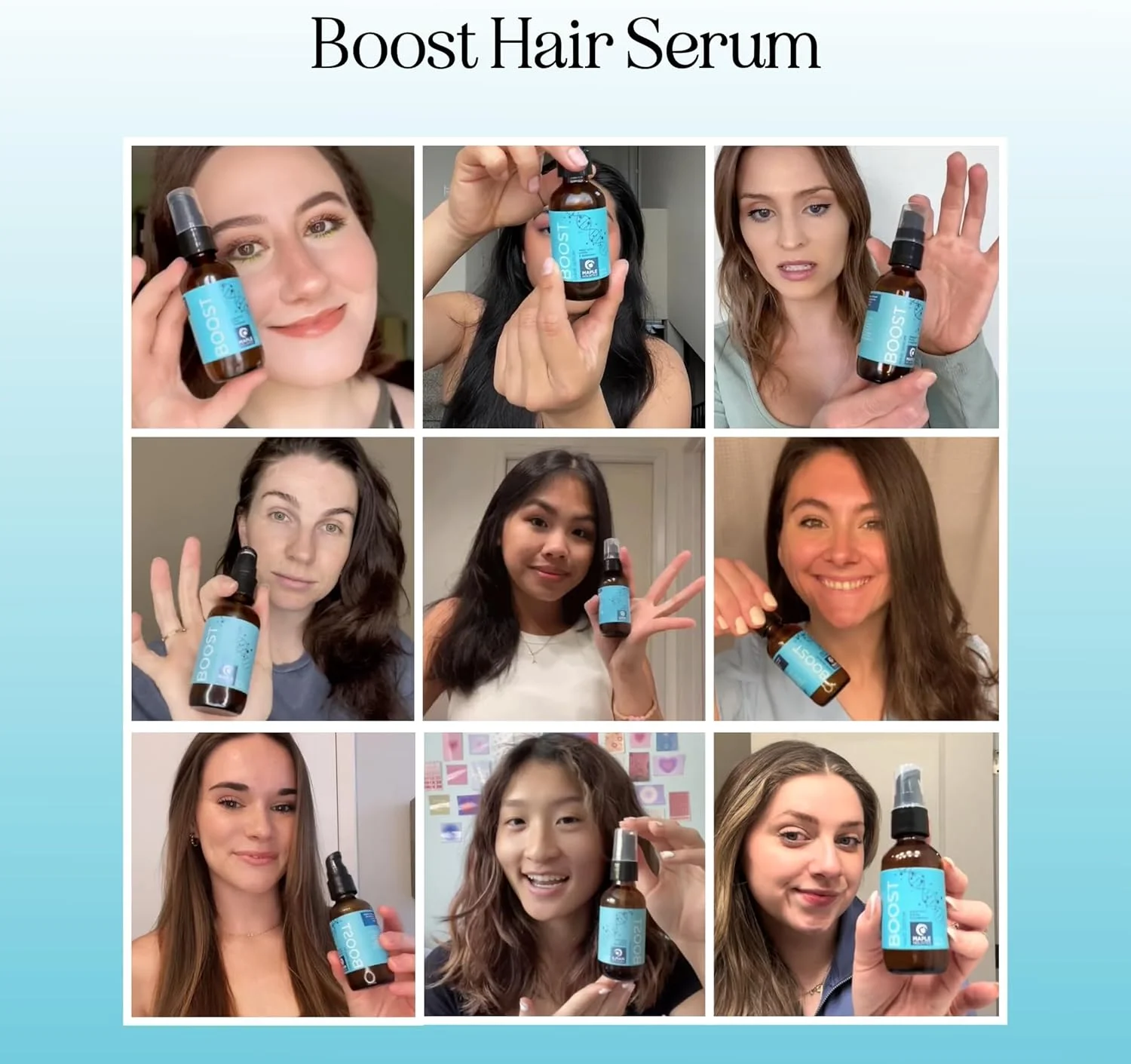 سرم پیشرفته رشد مو با بیوتین - سرم ضخیم کننده پوست سر و مو برای رشد مو با کمپلکس روغن مو نعناع فلفلی، کرچک سیاه و رزماری برای افزایش حجم - وگان و بدون تست حیوانی (59 میلی لیتر)