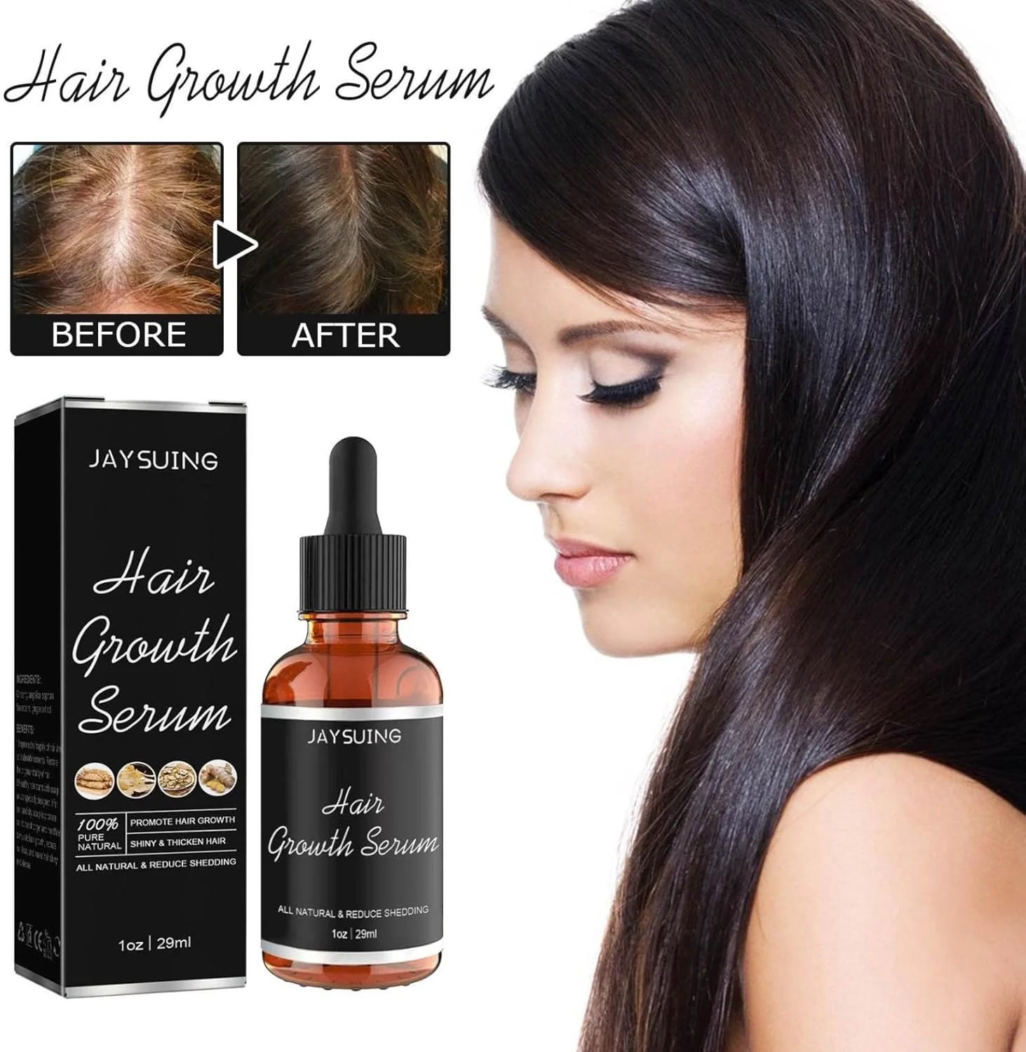 سرم رشد مو آلیوریوم برای بانوان، سرم مغذی و ترمیم کننده موهای خشک و آسیب دیده، رشد سریع و طبیعی مو (3 عدد)