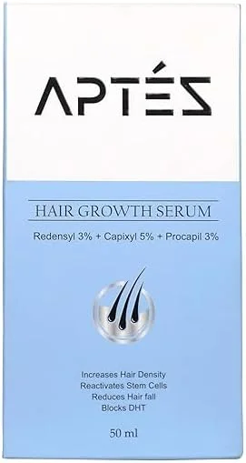 سرم رشد مو آپتز، 50 میلی لیتر، با رِدِنسِیل 3%، کاپیکسیل 5%، پروکاپیل 3%، برای افزایش تراکم و جلوگیری از ریزش مو | صاف کننده عمیق | موهای صاف و براق | جلوگیری از ریزش مو سرم رشد مو آپتز، 50 میلی لیتر، با رِدِنسِیل 3%، کاپیکسیل 5%، پروکاپیل 3%، برای افزایش تراکم و جلوگیری از ریزش مو | صاف کننده عمیق | موهای صاف و براق | جلوگیری از ریزش مو