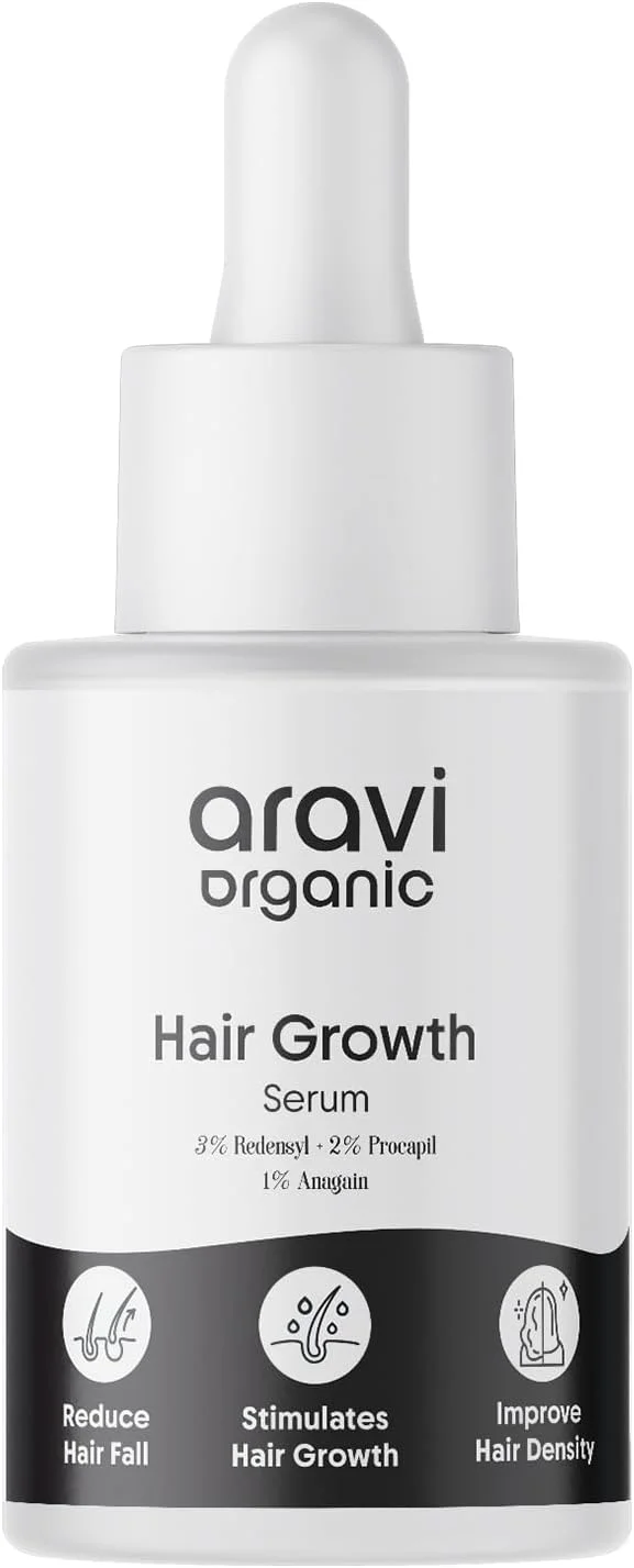 سرم رشد موی آراوی ارگانیک با 3% Redensyl، 2% Anagain، 2% Procapil - برای رشد مو و کنترل ریزش مو - برای آقایان و بانوان - 30 میلی لیتر سرم رشد موی آراوی ارگانیک با 3% Redensyl، 2% Anagain، 2% Procapil - برای رشد مو و کنترل ریزش مو - برای آقایان و بانوان - 30 میلی لیتر