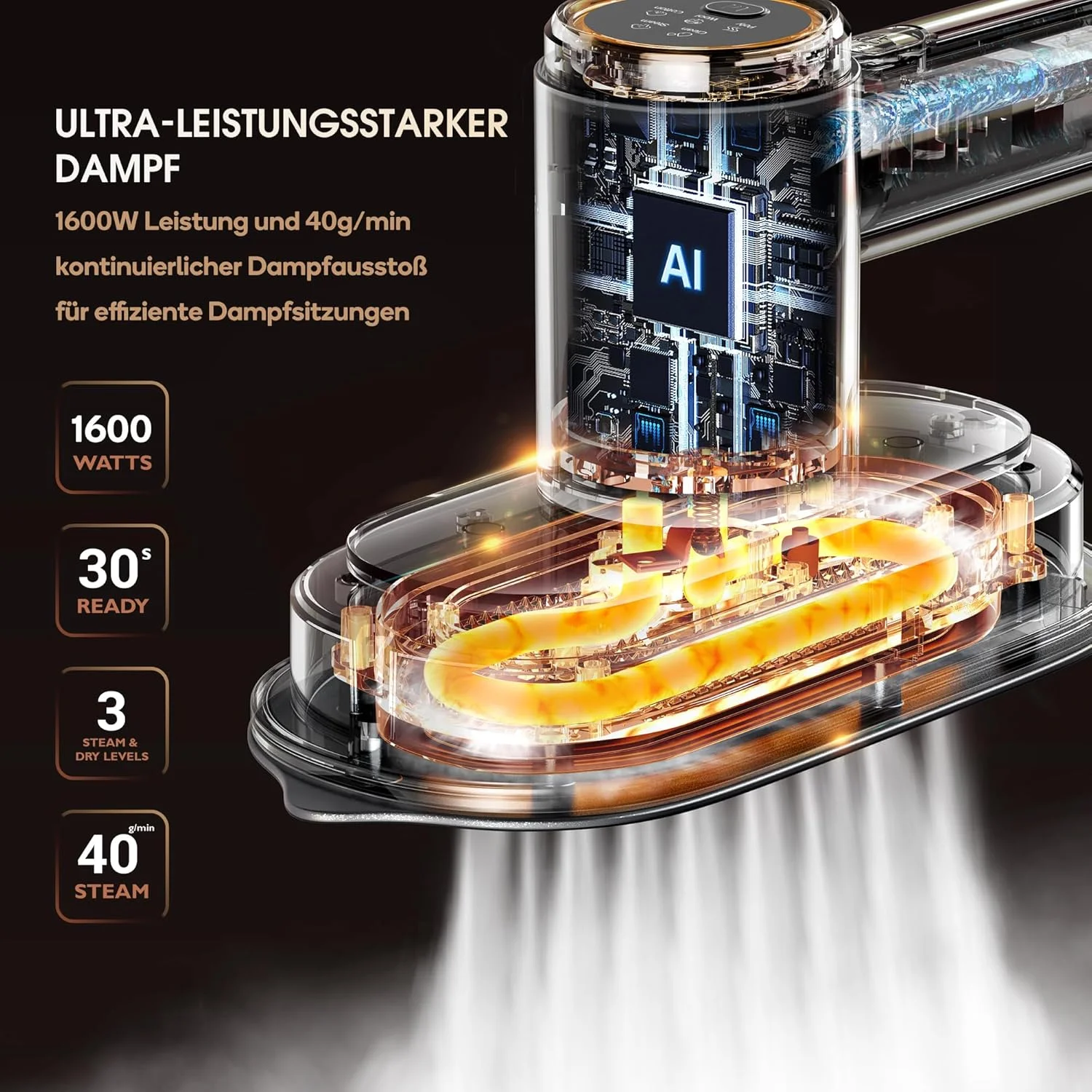 اتو بخار مخزن دار نیوبیلر، اتو بخار 1600 وات برای لباس، دارای 3 حالت بخار، گرم شدن سریع در 30 ثانیه، مخزن آب جداشدنی 1.2 لیتری، طراحی کم حجم با قابلیت نصب روی دیوار اتو بخار مخزن دار نیوبیلر، اتو بخار 1600 وات برای لباس، دارای 3 حالت بخار، گرم شدن سریع در 30 ثانیه، مخزن آب جداشدنی 1.2 لیتری، طراحی کم حجم با قابلیت نصب روی دیوار