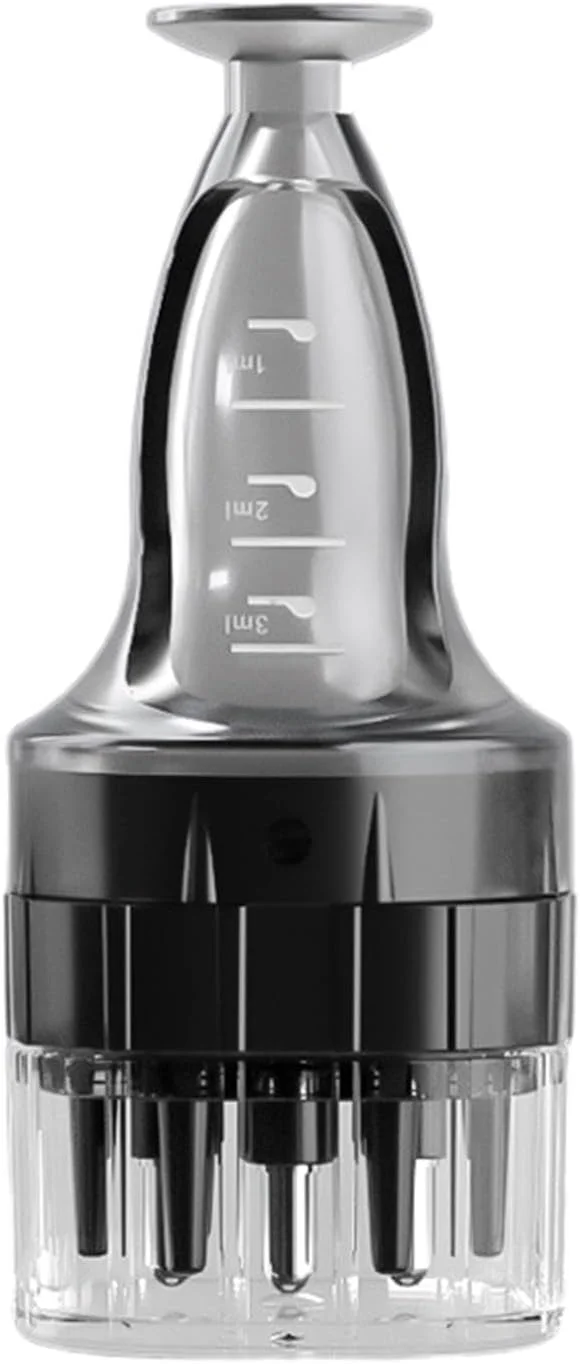 شانه ماساژور پوست سر و رشد مو BIGTHREE، اپلیکاتور، ابزار درمانی رشد مو دوگانه با بطری روغن ضروری، شانه محرک ریشه برای سرم ها و مراقبت از فولیکول (مشکی) شانه ماساژور پوست سر و رشد مو BIGTHREE، اپلیکاتور، ابزار درمانی رشد مو دوگانه با بطری روغن ضروری، شانه محرک ریشه برای سرم ها و مراقبت از فولیکول (مشکی)