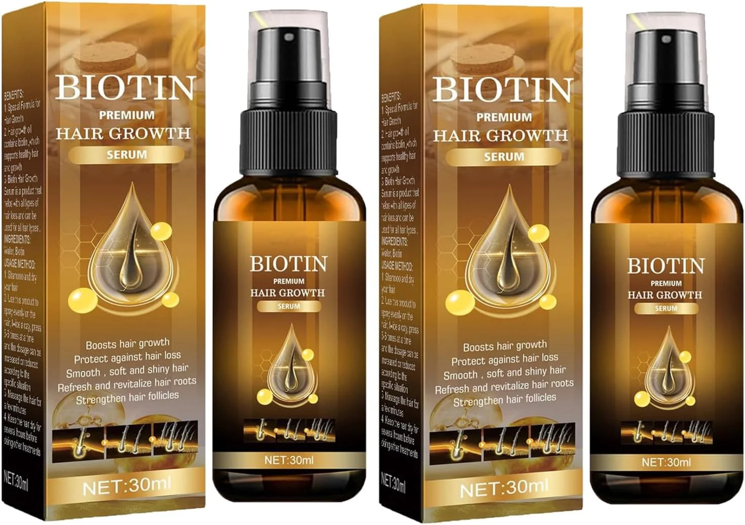 بایوسین - اسپری موی خام، سرم لوکس رشد مو بیوتین، سرم گیاهی ضخیم کننده بیوتین (2 عددی) بایوسین - اسپری موی خام، سرم لوکس رشد مو بیوتین، سرم گیاهی ضخیم کننده بیوتین (2 عددی)