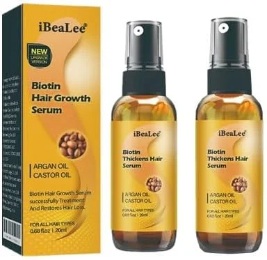 اسپری رشد مو بیوتین، اسپری تقویت کننده مو، سرم گیاهی ضخیم کننده بیوتین، اسپری سرم مو و ریش (2 عدد) اسپری رشد مو بیوتین، اسپری تقویت کننده مو، سرم گیاهی ضخیم کننده بیوتین، اسپری سرم مو و ریش (2 عدد)