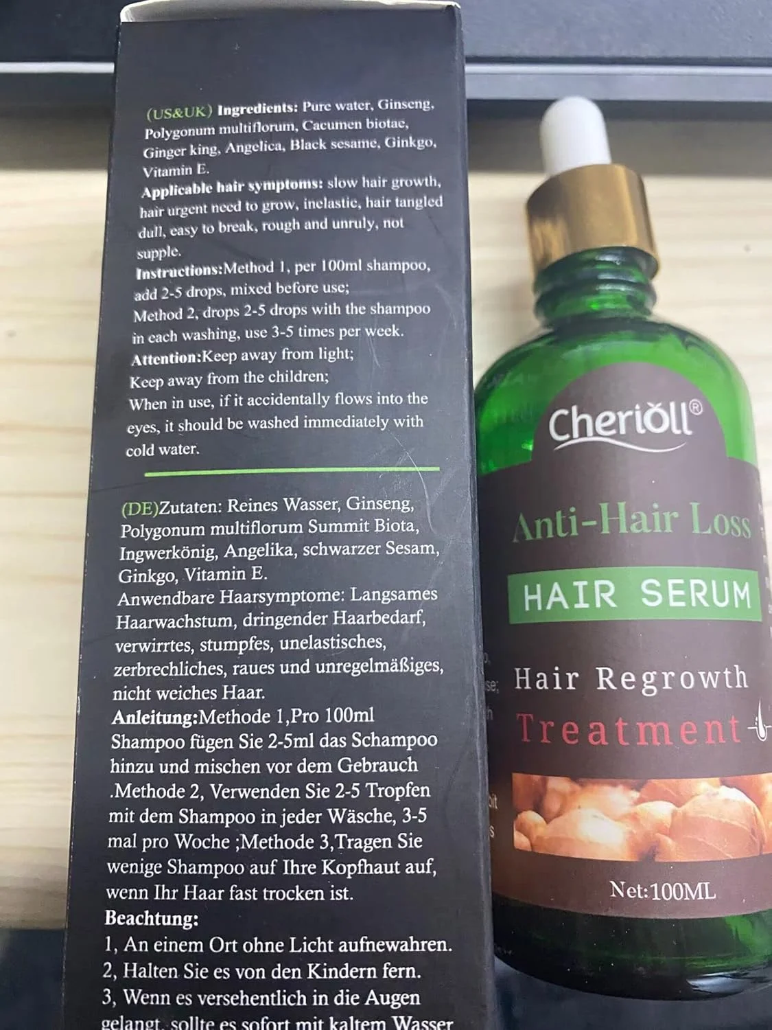 سرم مو بیزیکو چریول، سرم روغن درمان مو، درمان ریزش و نازک شدن مو، روغن رشد مو برای موهای قوی تر، ضخیم تر و بلندتر (30 میلی لیتر)