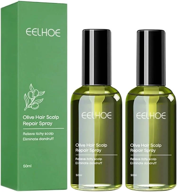 اسپری ترمیم کننده پوست سر موی زیتون بلوسومز، اسپری سرم فرمول رشد مو بلوسومز، اسپری مو روغن زیتون، اسپری زنجبیل مغذی رشد مجدد، روغن سرم رشد مو برای رشد موهای خشک و آسیب دیده (2 عدد)