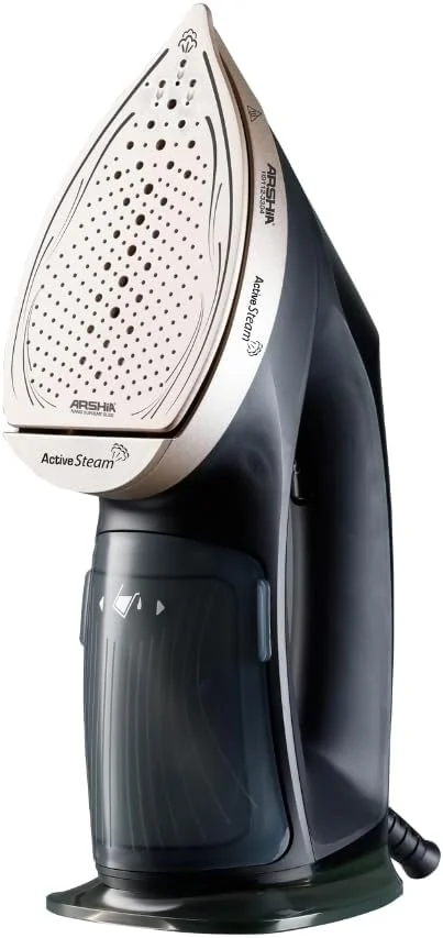 بخارگر دستی لباس آرشیا – بخارگر قدرتمند پارچه 1960 وات، گرم شدن سریع 25 ثانیه ای، مخزن 200 میلی لیتری، خاموش شدن خودکار، سیم 2.4 متری، مشکی طلایی شیک، از بین برنده چروک قابل حمل برای لباس بخارگر دستی لباس آرشیا – بخارگر قدرتمند پارچه 1960 وات، گرم شدن سریع 25 ثانیه ای، مخزن 200 میلی لیتری، خاموش شدن خودکار، سیم 2.4 متری، مشکی طلایی شیک، از بین برنده چروک قابل حمل برای لباس