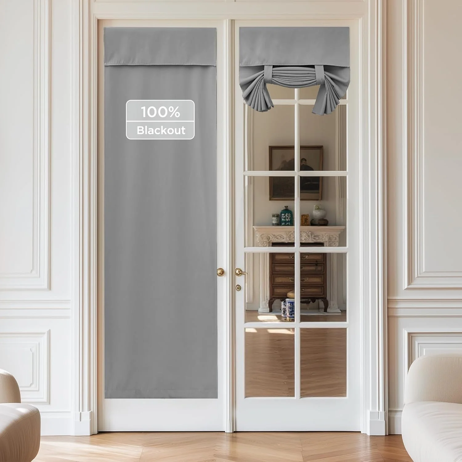 پرده درب NICETOWN، پوشش پنجره، پرده حرارتی عایق کننده پنجره، پرده جانبی با قابلیت بستن برای درب جلو و عقب، عرض 66 در طول 183 سانتی متر، 1 عدد، خاکستری روشن پرده درب NICETOWN، پوشش پنجره، پرده حرارتی عایق کننده پنجره، پرده جانبی با قابلیت بستن برای درب جلو و عقب، عرض 66 در طول 183 سانتی متر، 1 عدد، خاکستری روشن