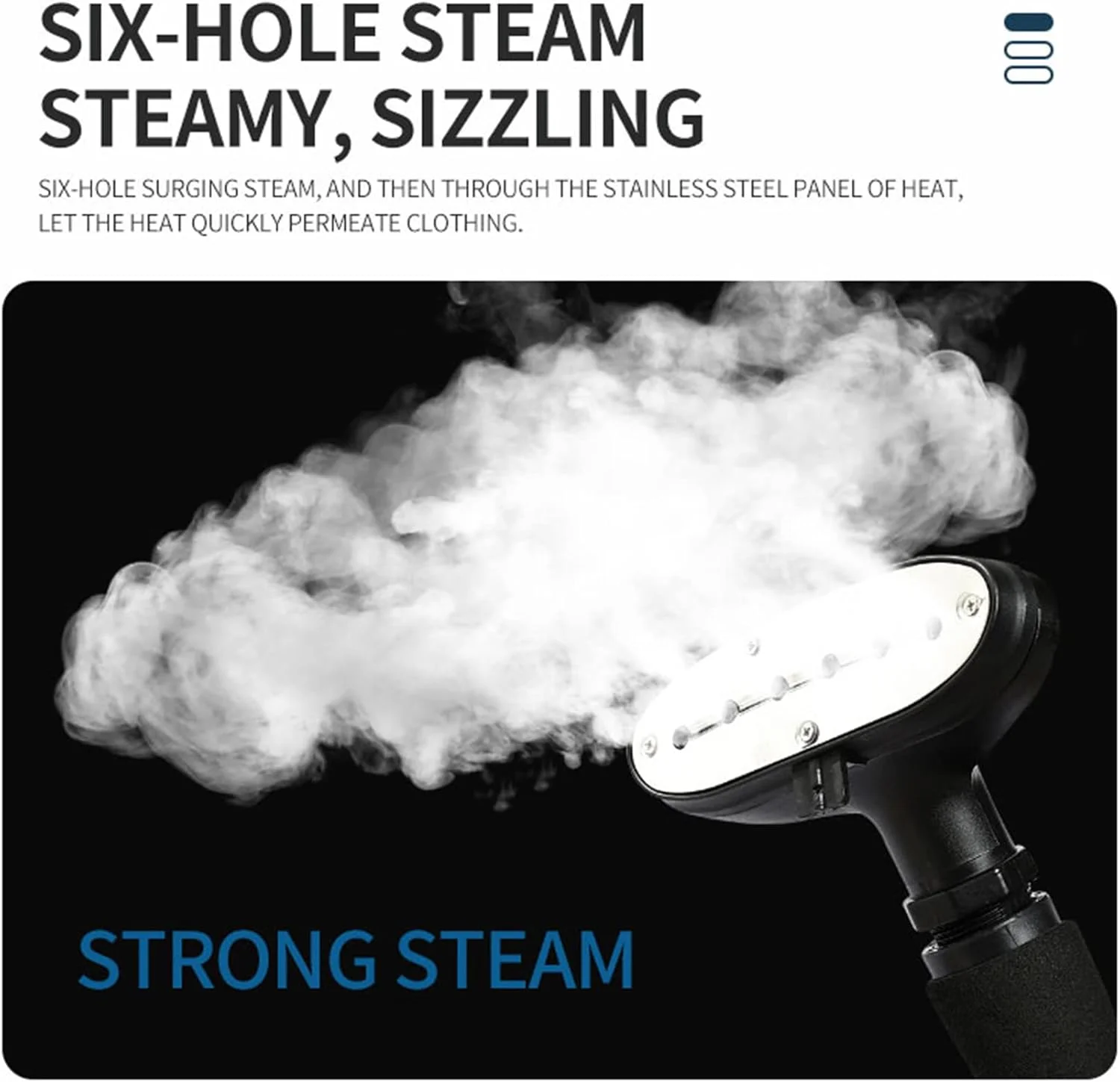 بخارگر لباس 2200 واتی، بخارگر ایستاده لباس با مخزن آب بزرگ 3.8 لیتری، 4 حالت بخار، گرمایش سریع، 70 دقیقه بخار مداوم، رزگلد (رزگلد)