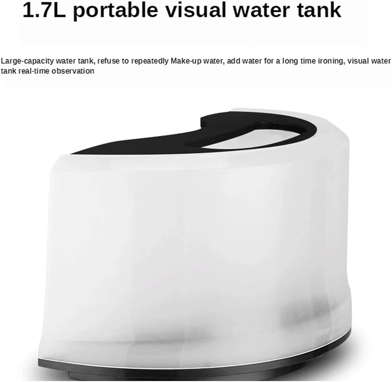 بخارگر عمودی لباس خانگی 1800 وات، اتو بخار کوچک آویز، اتو بخار دستی، به همراه تخته اتو و مخزن آب 1.7 لیتری، صورتی (صورتی)