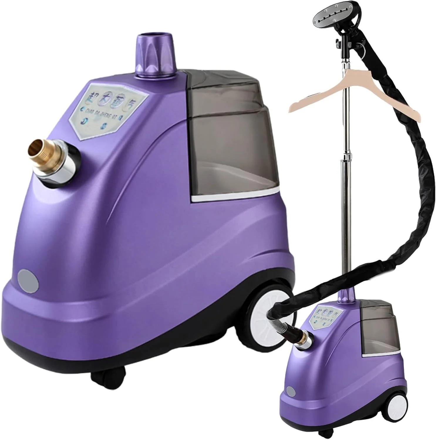 بخارگر لباس قدرتمند 2200 وات با مخزن آب بزرگ 3.8 لیتری، گرم شدن سریع، 70 دقیقه بخار مداوم، رفع سریع چروک، رزگلد (رزگلد)