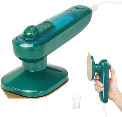 اتو بخارگر کوچک لباس JDD، 1000 وات، تاشو و دستی، کفی سرامیکی نچسب، گرم شدن 15 ثانیه ای