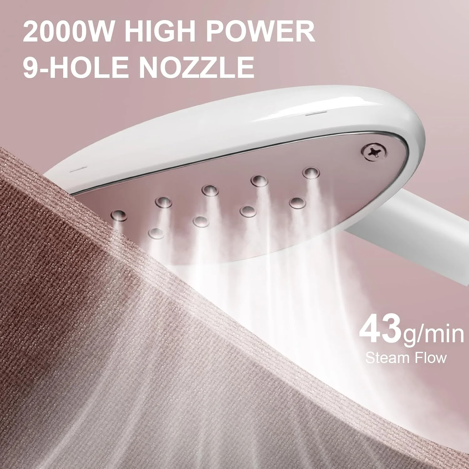 بخارگر ایستاده لباس FOONNUN، 1800 وات، مخزن آب 1.8 لیتری، 11 حالت بخار، دارای تخته اتو داخلی، بخار 40 گرم در دقیقه با آویزهای قابل تنظیم، شاسی E شکل برای کاهش چروک و حالت دادن به لباس