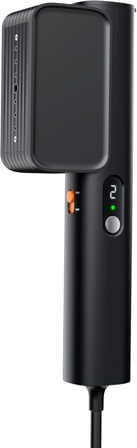 بخارگر مسافرتی G7 برای لباس، دو ولتاژ 110-240 ولت، بخارگرهای اتو حرفه ای قابل حمل، فقط 450 گرم، بخارگر دستی کوچک و سبک برای مسافرت های جهانی و منزل بخارگر مسافرتی G7 برای لباس، دو ولتاژ 110-240 ولت، بخارگرهای اتو حرفه ای قابل حمل، فقط 450 گرم، بخارگر دستی کوچک و سبک برای مسافرت های جهانی و منزل