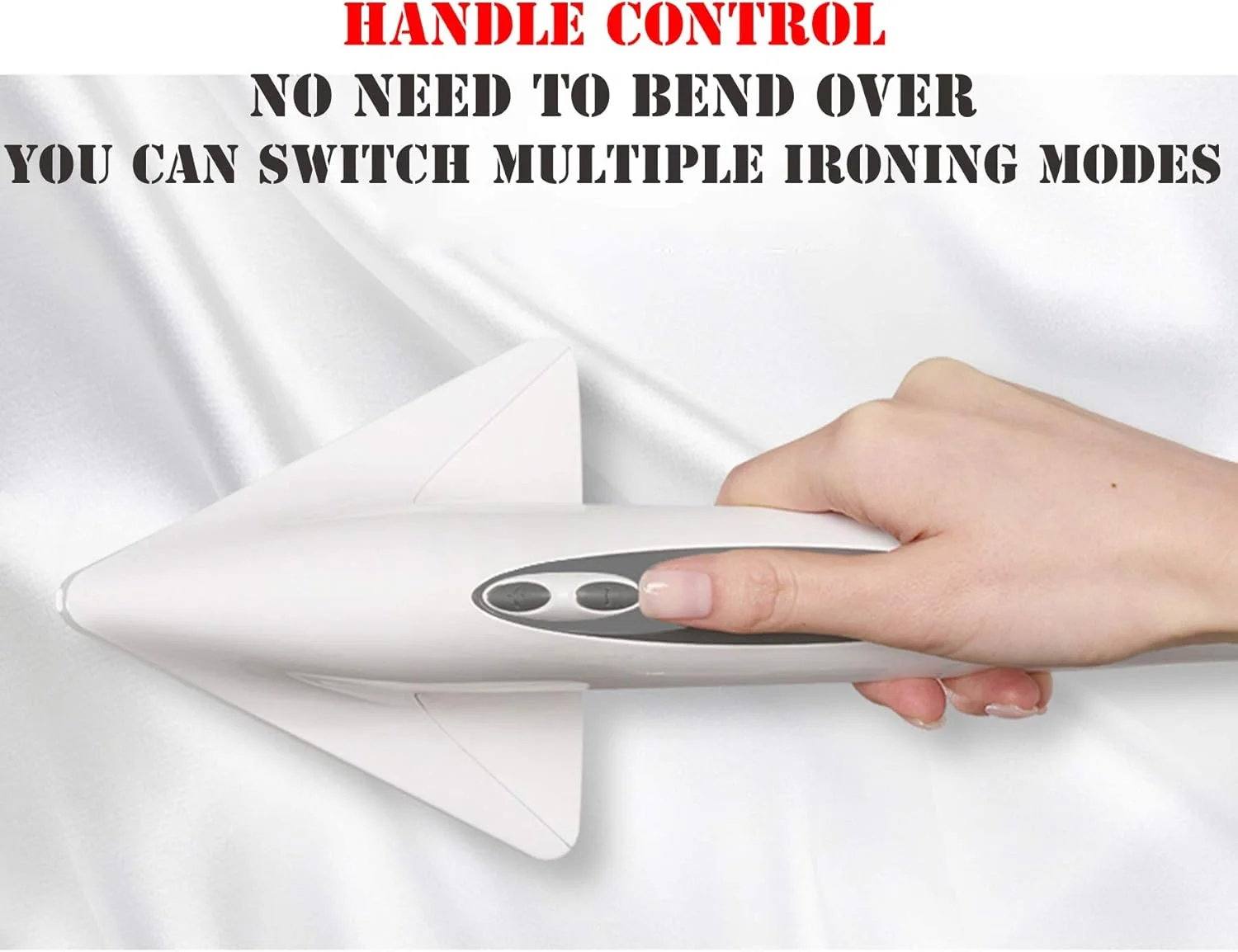 بخارگر لباس، بخارگر عمودی دو میله تاشو قابل تنظیم 2000 وات، بخارگر پارچه سنگین با مخزن آب 2.5 لیتری، 6 سطح تنظیم بخار با برس پارچه و چوب لباسی