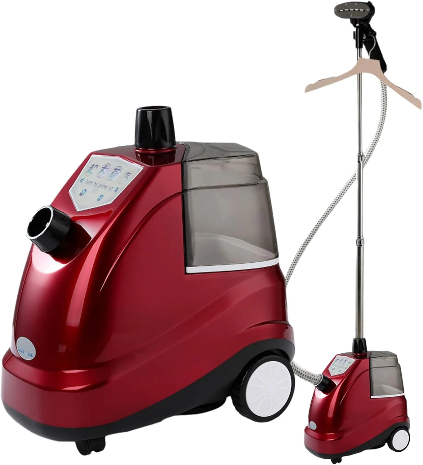 بخارگر لباس، بخارگر حرفه ای و سنگین 1800 واتی برای فروشگاه لباس با مخزن آب بزرگ 3.8 لیتری، گرم شدن سریع و 70 دقیقه بخار مداوم برای از بین بردن سریع چروک