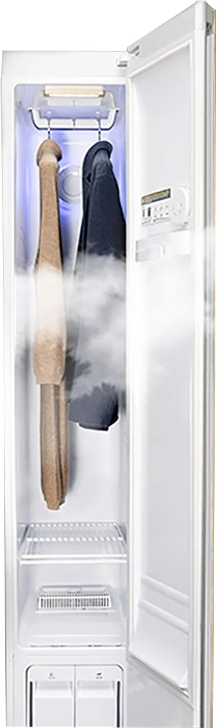 بخارشوی لباس، بخارشوی خشک کن کابینتی برای لباس و پوشاک، مراقبت هوشمند از لباس، کمد لباس باریک، اتوکشی اتوماتیک، خشک کن سریع، تمیز کننده لباس، 175 سانتی متر، 1170 وات، A