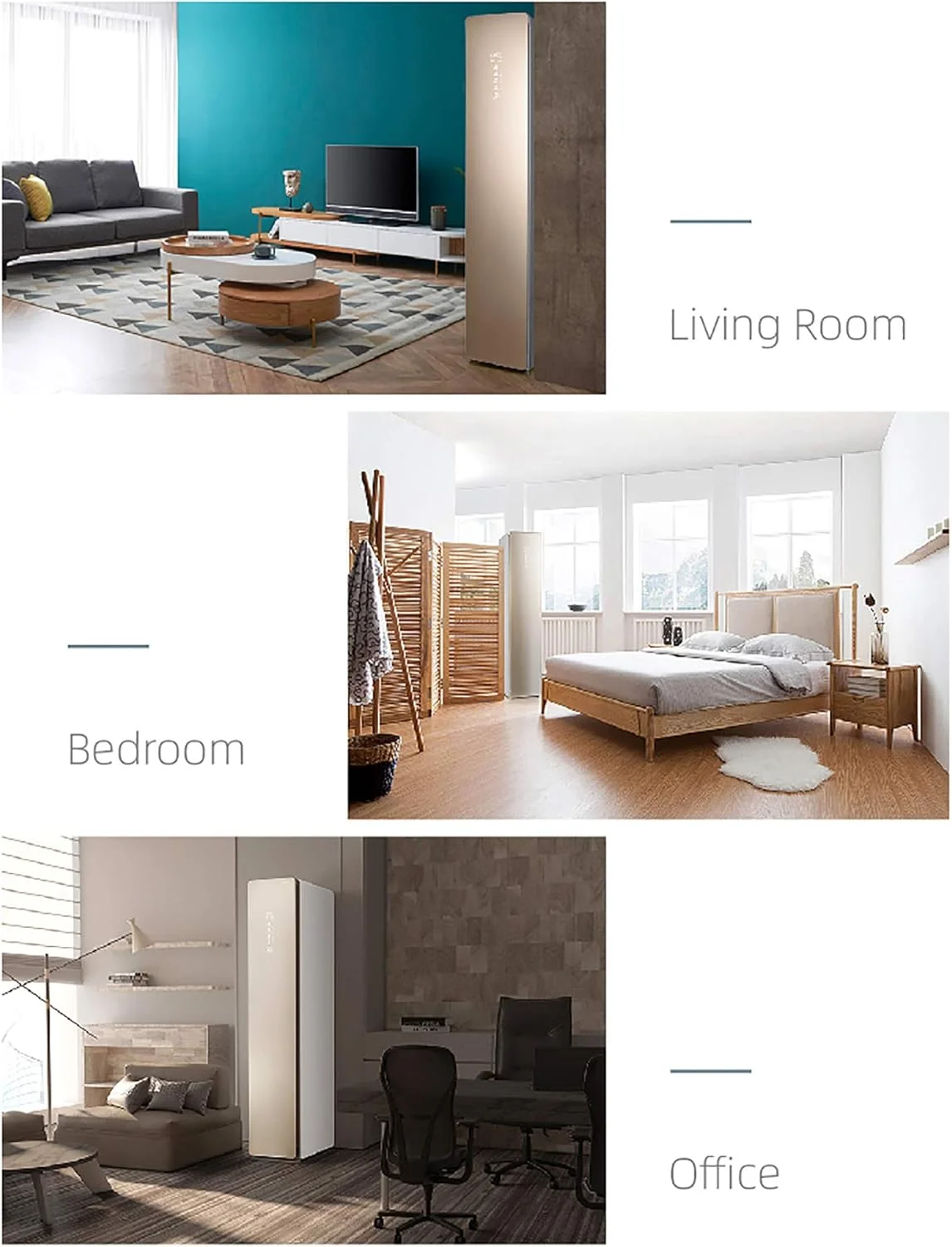 بخارشوی لباس، بخارشوی خشک کن کابینتی برای لباس و پوشاک، مراقبت هوشمند از لباس، کمد لباس باریک، اتوکشی اتوماتیک، خشک کن سریع، تمیز کننده لباس، 175 سانتی متر، 1170 وات، A