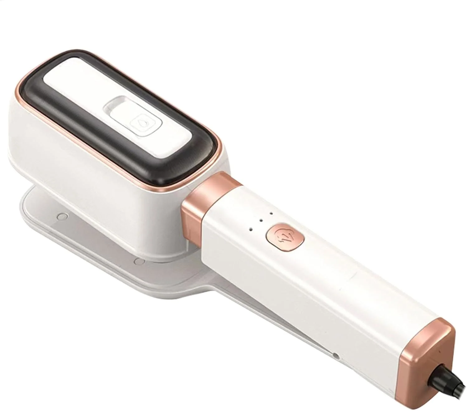 اتو بخار دستی لباس، اتو بخار چرخشی 180 درجه با مخزن آب 60 میلی لیتری، لوازم اتو کشی لباس خانگی برای مسافرت، آپارتمان، هتل