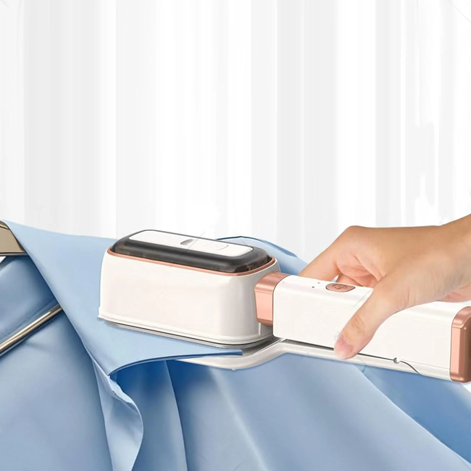 اتو بخار دستی لباس، اتو بخار چرخشی 180 درجه با مخزن آب 60 میلی لیتری، لوازم اتو کشی لباس خانگی برای مسافرت، آپارتمان، هتل