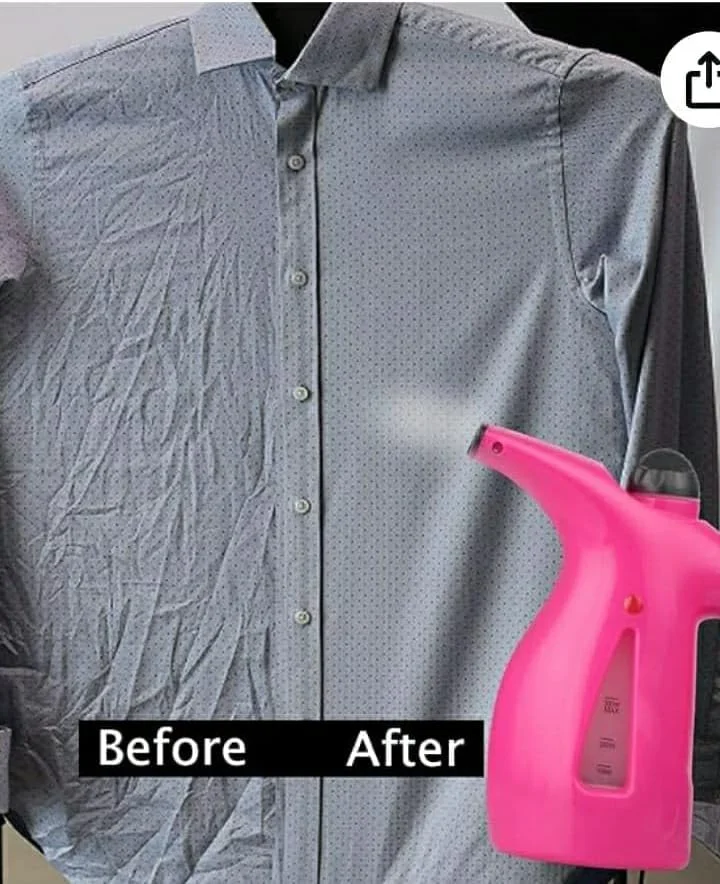 بخارگر دستی لباس، مخزن آب 300 میلی لیتری، اتو پارچه قابل حمل، سفید