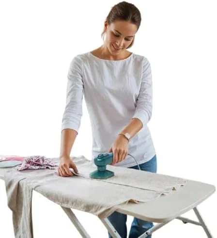 بخارگر دستی لباس با مخزن آب جداشدنی، اتو لباس قابل حمل، آبی-سبز