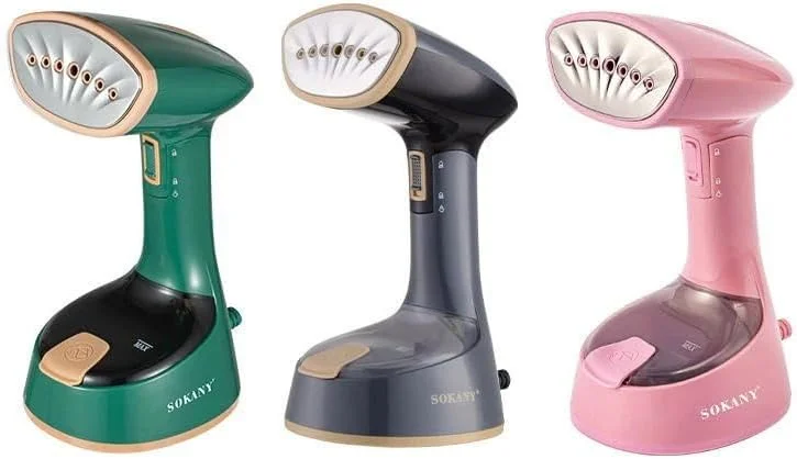 اتو بخار دستی، اتو بخار حرفه ای لباس 1300 وات، مخزن 120 میلی لیتری، 2 تنظیمات حرارتی