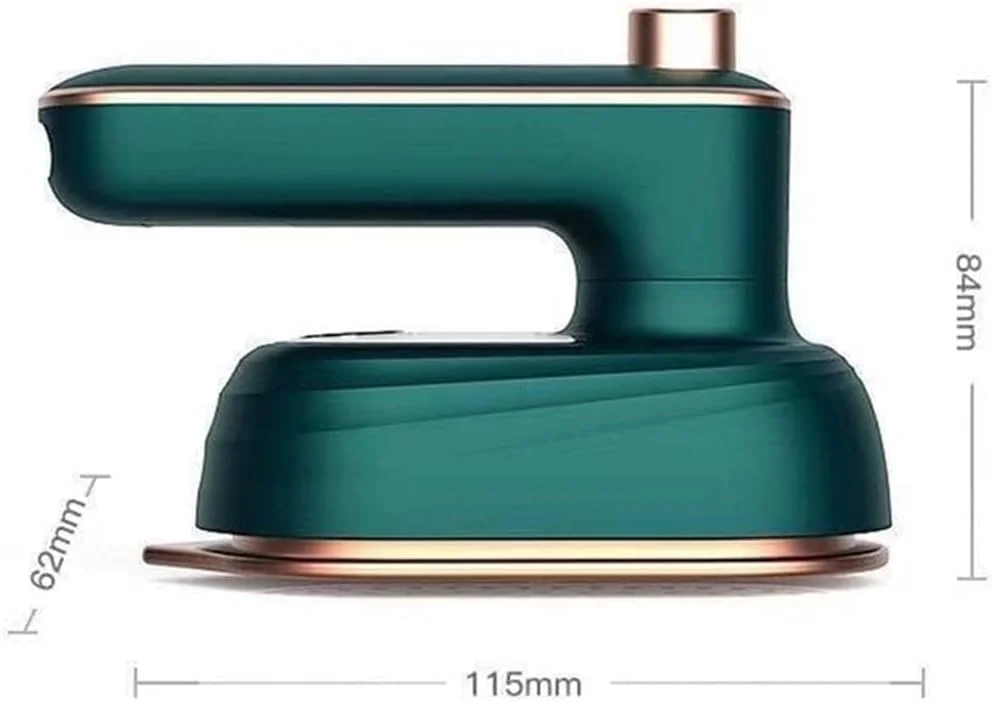 اتو بخار دستی و بخارگر لباس 2 در 1 - گرم شدن سریع (30 ثانیه)، بخار قابل تنظیم، دسته چرخان - قابل حمل برای مسافرت، خانه، دفتر - از بین برنده سریع چروک