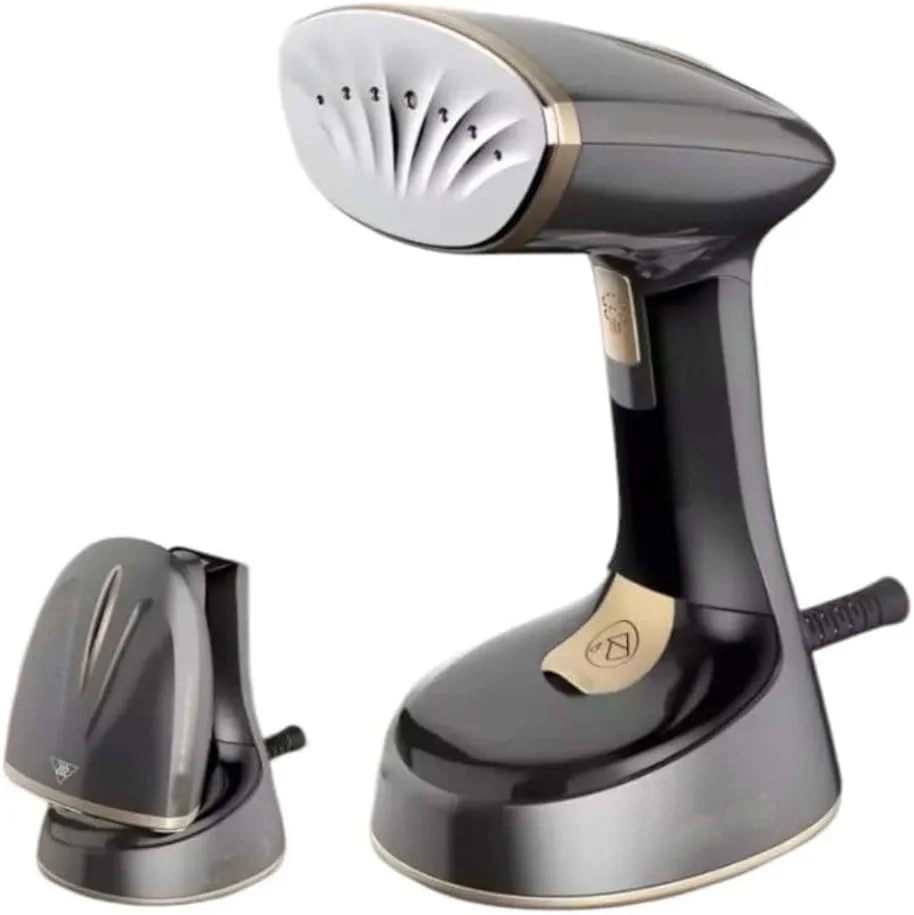 اتو بخار دستی - اتو بخار قدرتمند 1470 واتی لباس با 2 تنظیمات دنده و مخزن آب 120 میلی لیتری - جمع و جور، قابل حمل و مناسب برای اتو کردن سریع لباس های خانگی