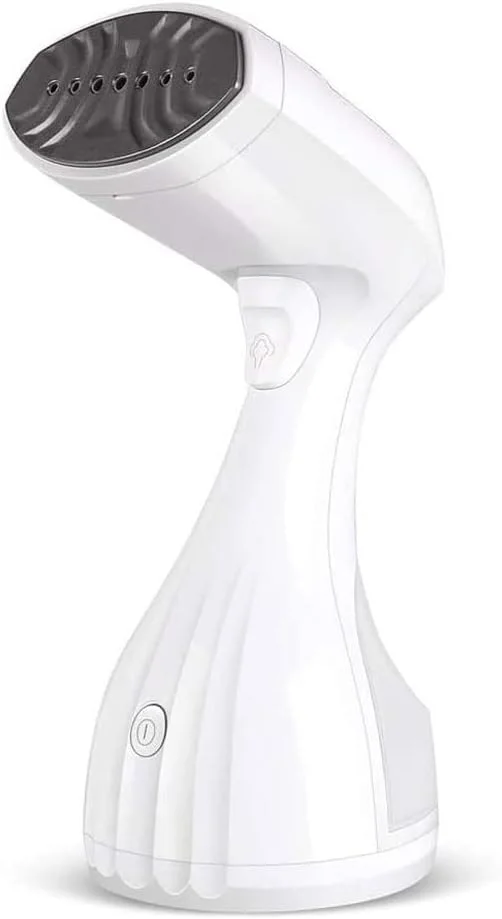 اتو بخار لباس خانگی، اتو بخار مسافرتی پارچه، اتو بخار دستی قابل حمل لباس، گرمایش سریع 25 ثانیه ای، ظرفیت بزرگ 300 میلی لیتر (سفید)