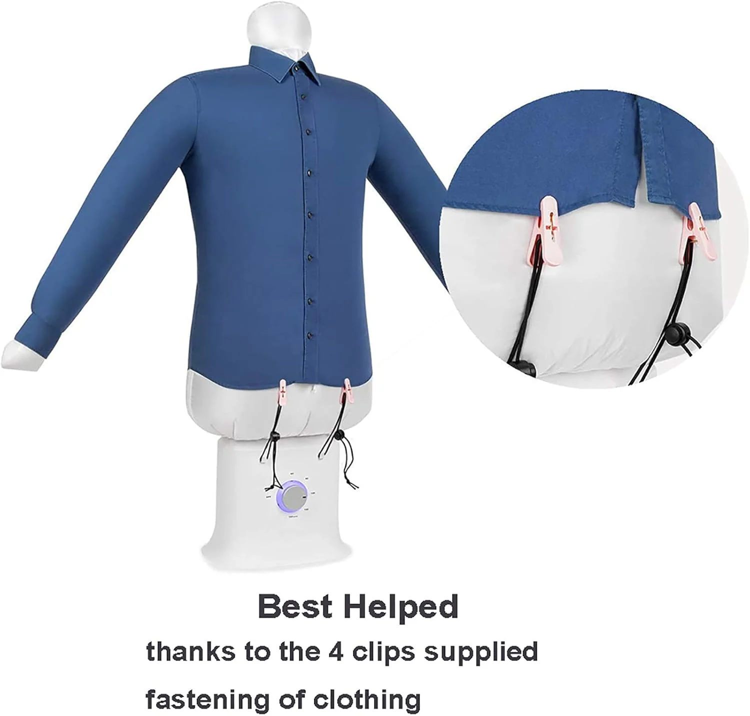 اتو بخار لباس، دستگاه اتو بخار بادی پیراهن خشک کن بخار هوشمند یک کلید اتوماتیک برای پیراهن/کت/شلوار/کفش/لباس کودکان/لباس زیر