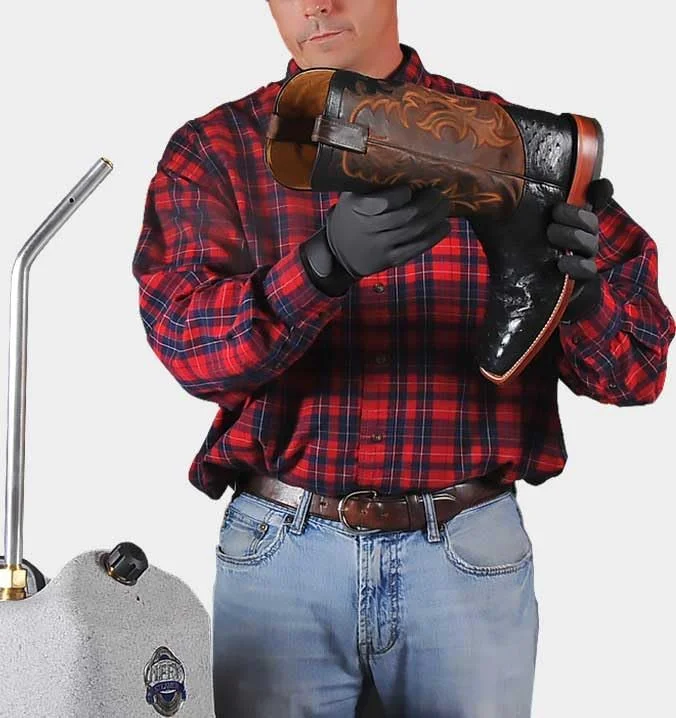 بخارگر کفش چرمی حرفه ای Jiffy Pro-Line SteamBreaker (J-4000SBR) – دستگاه بخار صنعتی چکمه و کفش 1500 وات، مخزن 1 گالنی، سر لوله 20 اینچی، ساخت ایالات متحده آمریکا