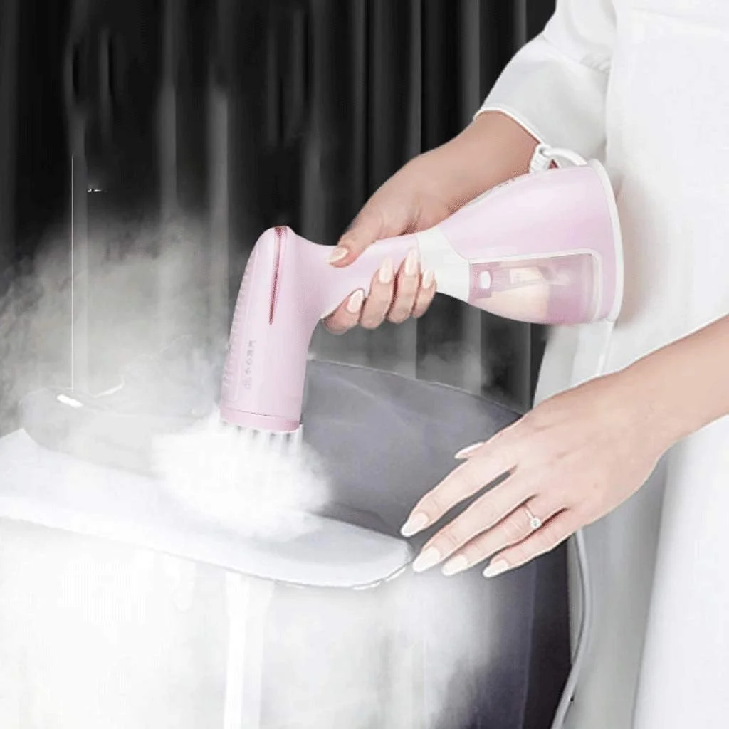 بخارگر لباس قابل تنظیم KANBUN، بخارگر دستی قابل حمل 2 در 1 بخار عمودی و افقی برای خانه و مسافرت 1500 وات 280 میلی لیتر گرم شدن سریع بدون نیاز به میز اتو