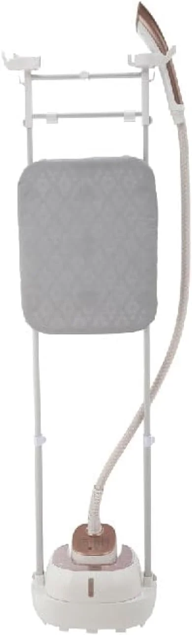 بخارگر لباس دیجیتال میدیا 1800 وات 2 لیتری با صفحه جداشدنی، میله های قابل تنظیم با زاویه آزاد، چرخ های چرخشی + اتصالات متعدد برای لباس های بدون چروک و ضدعفونی شده - MY-GZ20D2W