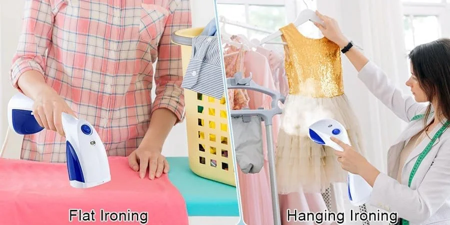 بخارگر لباس قابل حمل - حرارت سریع، بخارگر دستی برای پارچه های بدون چروک! بخارگر جمع و جور، سبک و مناسب سفر - ایده آل برای خانه، مسافرت و همه پارچه ها