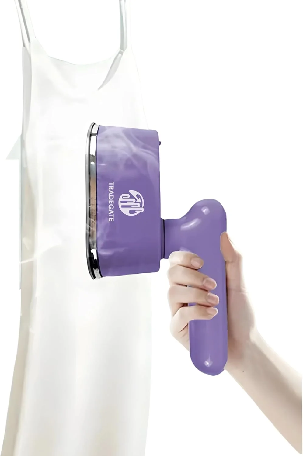 بخارگر دستی قابل حمل لباس، مخزن آب 50 میلی لیتری، گرم شدن سریع، بنفش، 14.5 x 11.5 x 7 سانتی متر