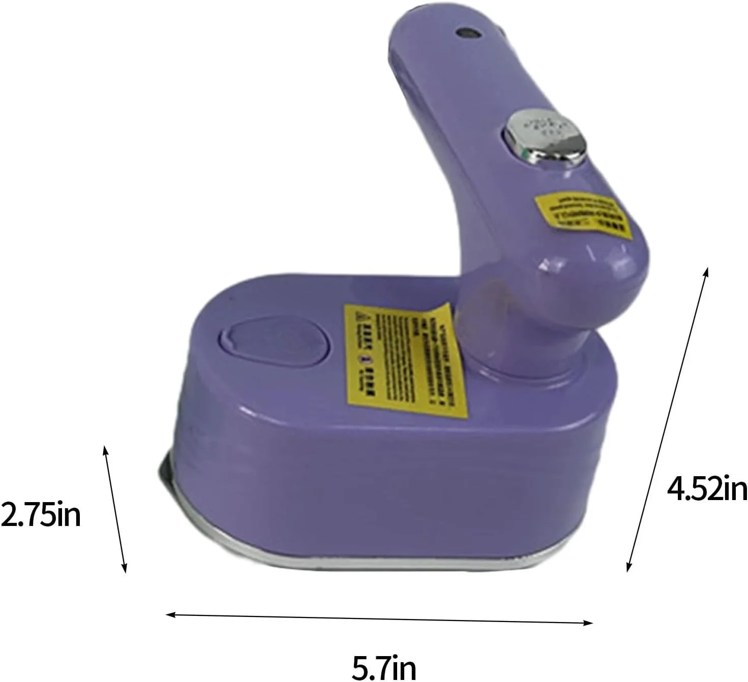 بخارگر دستی قابل حمل لباس، مخزن آب 50 میلی لیتری، گرم شدن سریع، بنفش، 14.5 x 11.5 x 7 سانتی متر