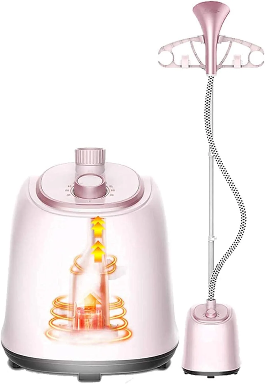 بخارگر عمودی قابل حمل لباس، بخارگر لباس خانگی 1800 واتی با عملکرد سنگین و حذف سریع چروک، تنظیم ارتفاع 3 سطح بخارگر عمودی قابل حمل لباس، بخارگر لباس خانگی 1800 واتی با عملکرد سنگین و حذف سریع چروک، تنظیم ارتفاع 3 سطح