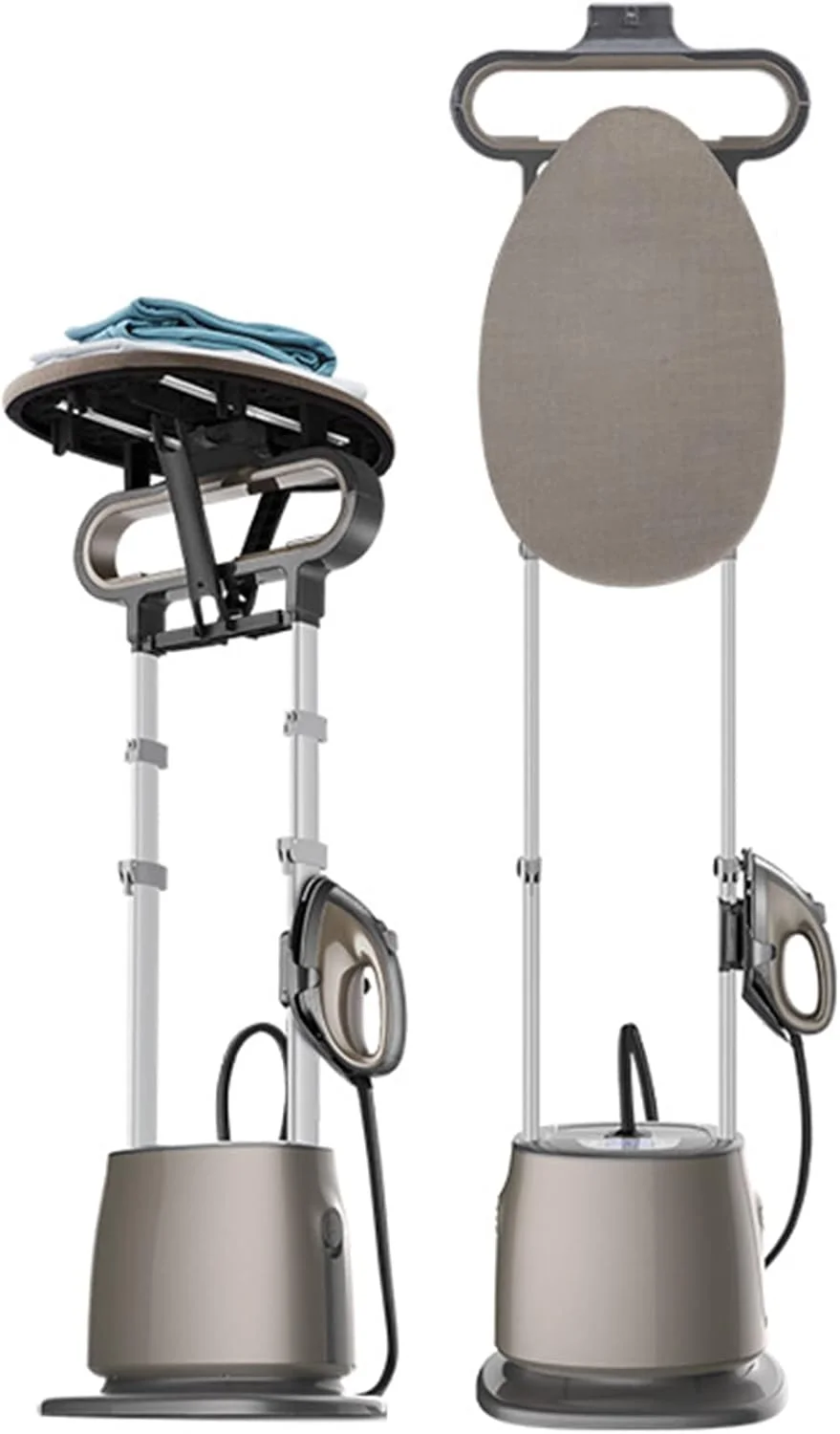 بخارگر ایستاده لباس قدرتمند 1800 واتی با جریان بخار 50 گرم در دقیقه، گرم شدن سریع 45 ثانیه ای برای رفع فوری چروک، بخارگر لباس بخارگر ایستاده لباس قدرتمند 1800 واتی با جریان بخار 50 گرم در دقیقه، گرم شدن سریع 45 ثانیه ای برای رفع فوری چروک، بخارگر لباس