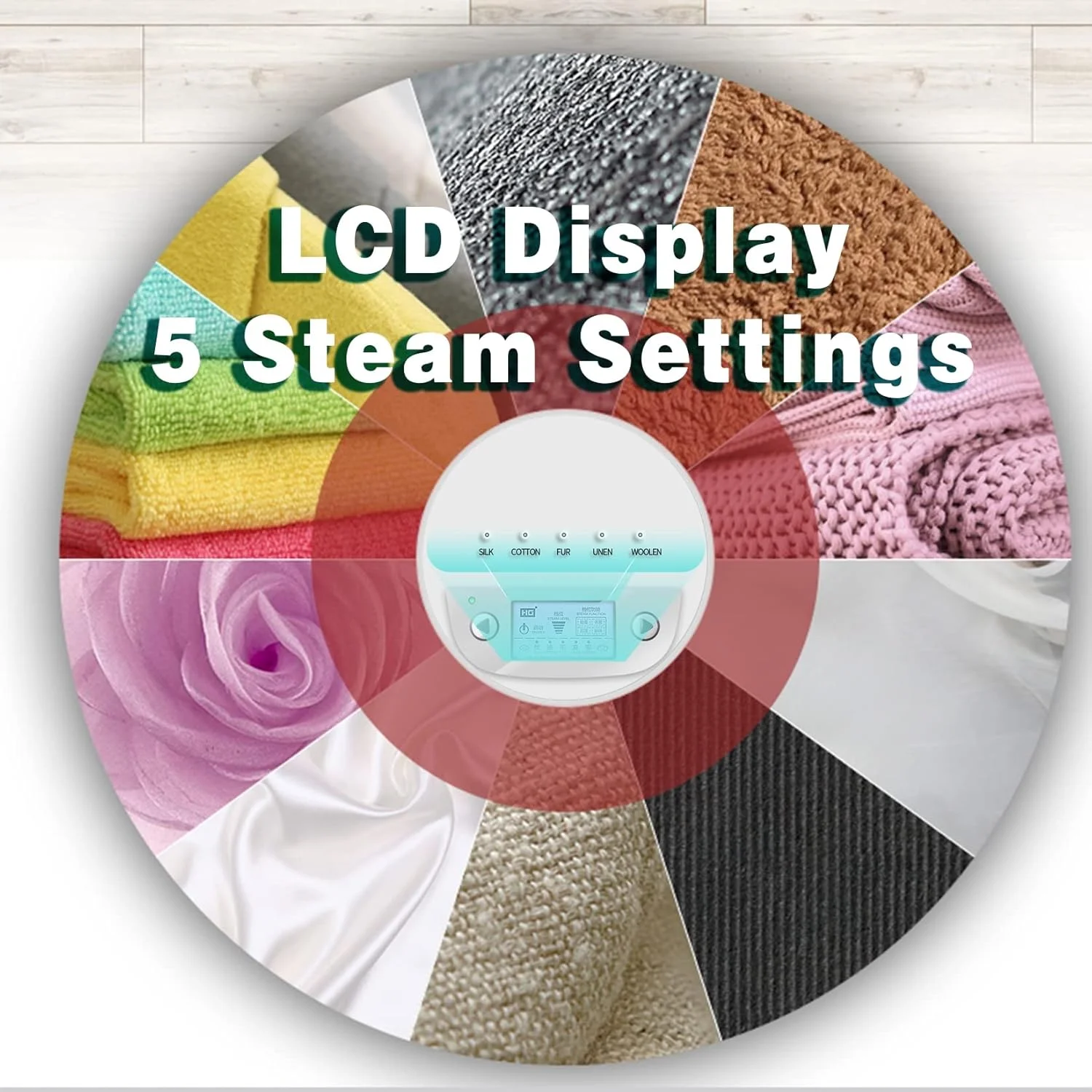 بخارگر ایستاده لباس قدرتمند 1800 واتی با جریان بخار 50 گرم در دقیقه، گرم شدن سریع 45 ثانیه ای برای رفع فوری چروک، بخارگر لباس