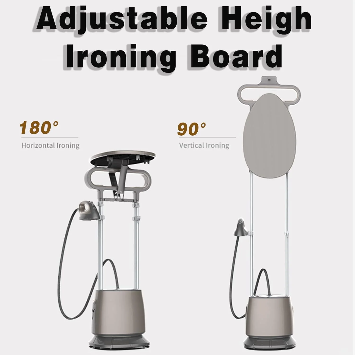 بخارگر ایستاده لباس با توان 1800 وات و جریان بخار 50 گرم در دقیقه، گرم شدن سریع 45 ثانیه ای، مناسب برای انواع پارچه ها