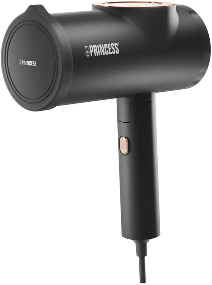 بخارگر تاشو پارچه ای پرنسس - اتو بخار 2 در 1 با از بین برنده پرز - از بین برنده 99٪ باکتری ها - گرم شدن در 30 ثانیه - سبک وزن - 1300 وات - 332890