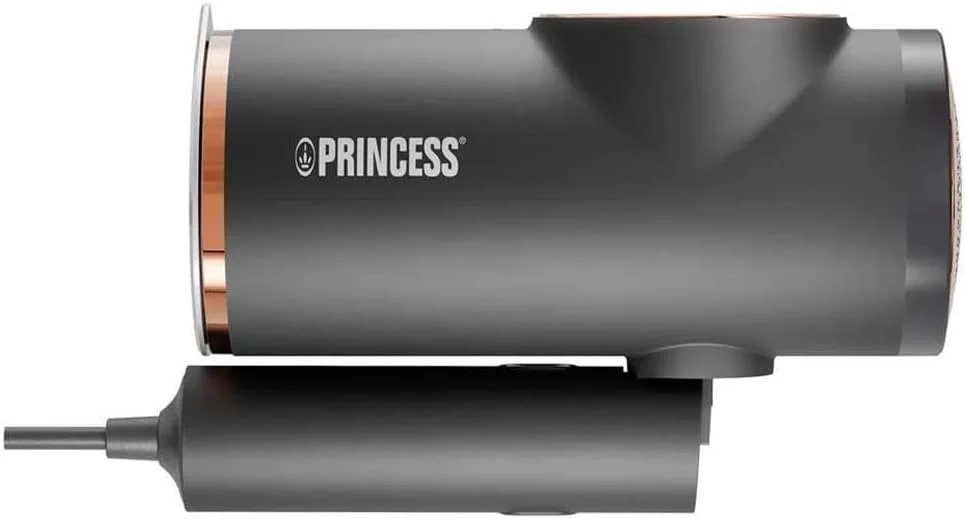 بخارگر تاشو پارچه ای پرنسس - اتو بخار 2 در 1 با از بین برنده پرز - از بین برنده 99٪ باکتری ها - گرم شدن در 30 ثانیه - سبک وزن - 1300 وات - 332890