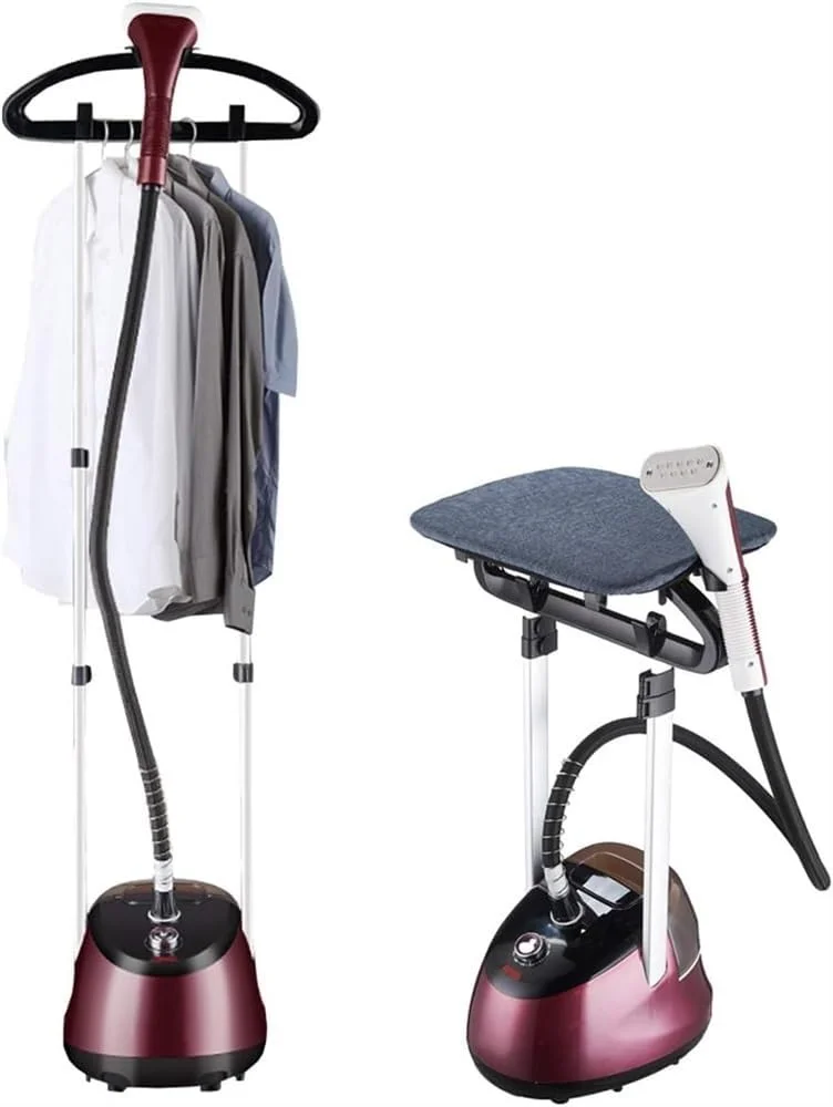 بخارگر ایستاده لباس، بخارگر حرفه ای و سنگین برای آویزان کردن پارچه، مخزن آب 2.2 لیتری، مناسب برای همه پارچه ها