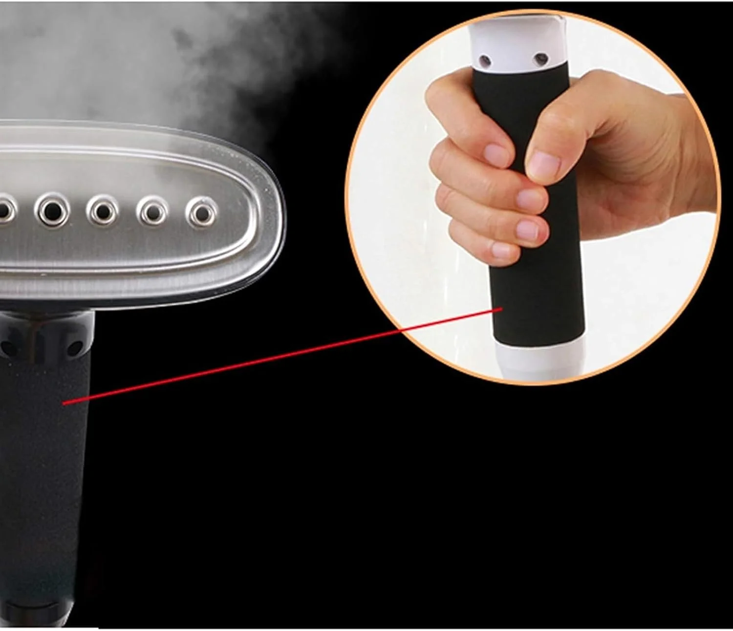 بخارگر عمودی حرفه ای لباس 1650 واتی، اتو بخار سنگین لباس فروشگاهی، اتوکشی مداوم به مدت 120 دقیقه