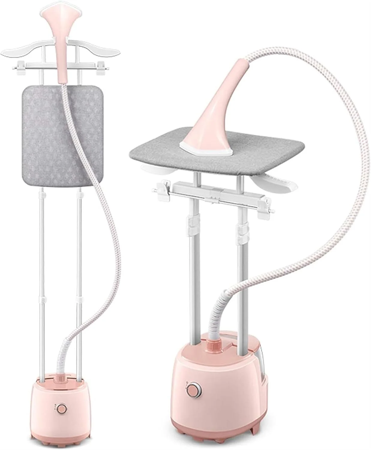 بخارگر عمودی حرفه ای لباس - تلسکوپی دو میله ای 2000 وات اتو کشی دستی کوچک با تخته اتو داخلی